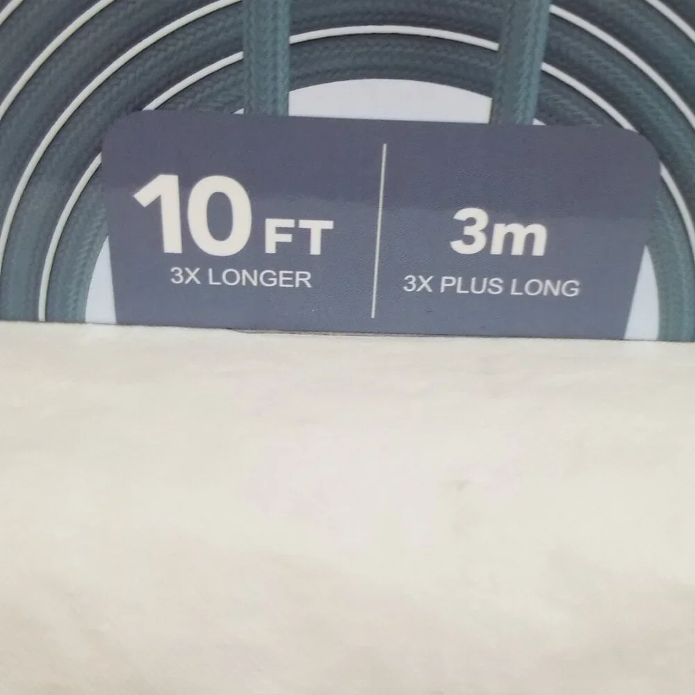 LAX USB Type C Braided Cable Android Apple Compatible 10 Ft. Blue Brand New